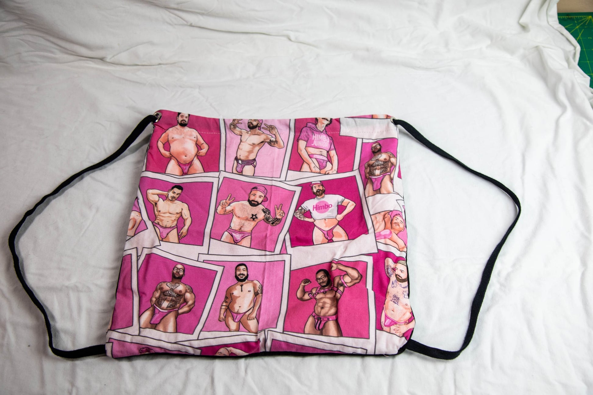Drawstring Backpack - Pink Himbos