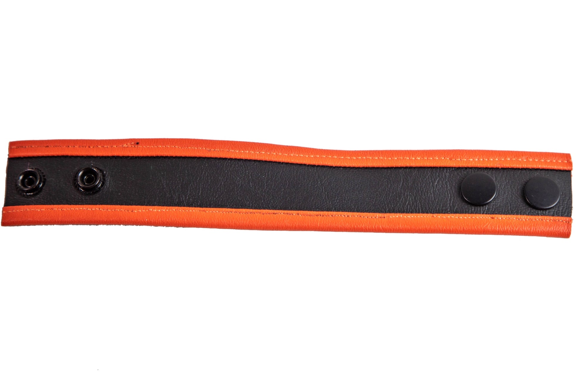 Wrist Band - Black and Orange