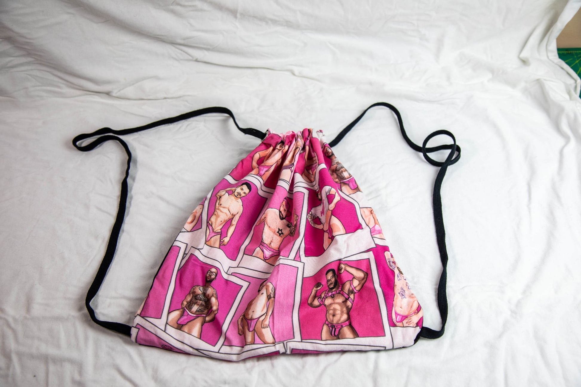Drawstring Backpack - Pink Himbos