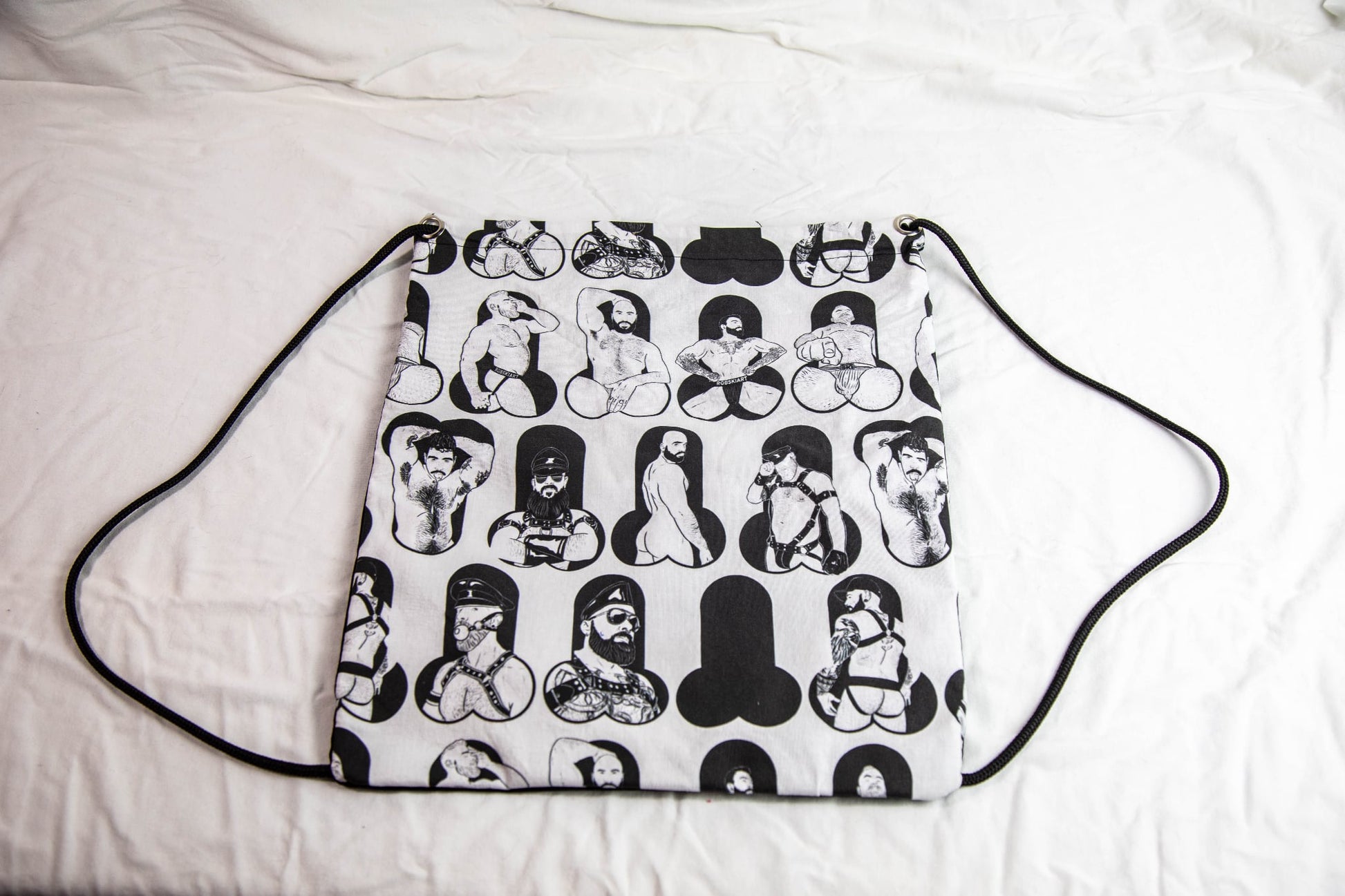 Drawstring Backpack - Leather Dick Daddies
