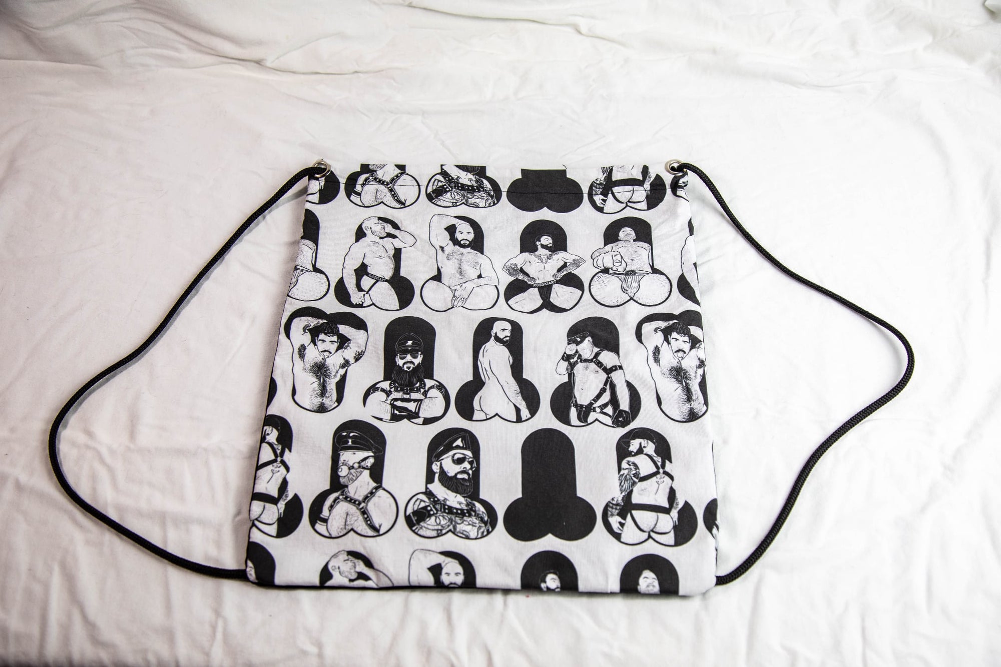 Drawstring Backpack - Leather Dick Daddies